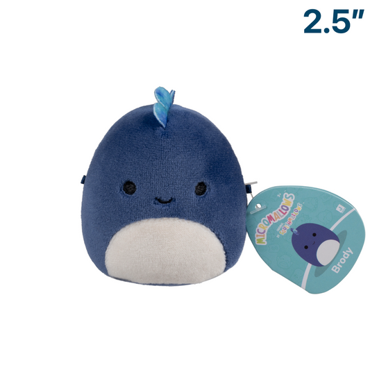 Brody the Blue Dinosaur ~ 2.5" Micromallows Series 3 Squishmallow Plush
