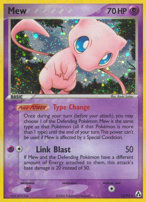 Mew 10/92 Rare Holo | Legend Maker | Pokemon Card