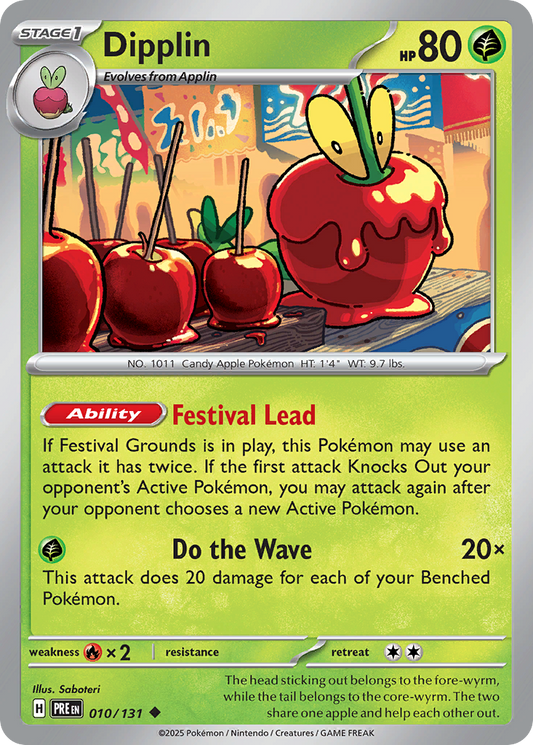 Dipplin 10/131 Uncommon | Prismatic Evolutions | Pokemon Card