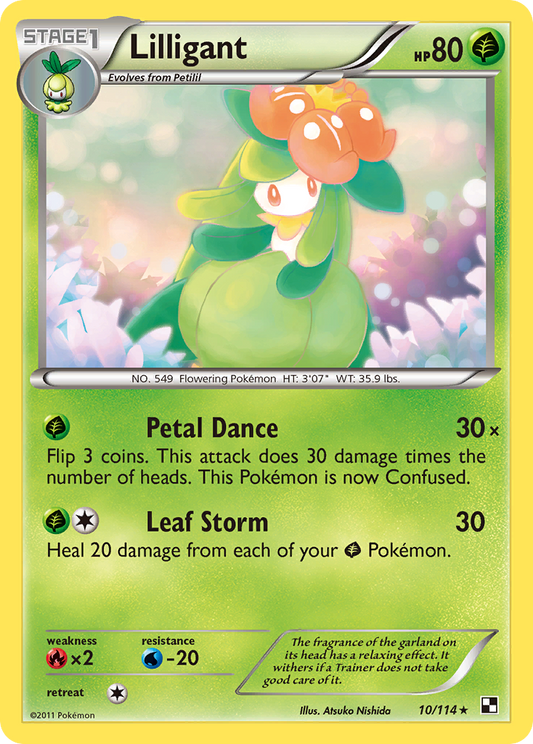 Lilligant 10/114 Rare | Black & White | Pokemon Card