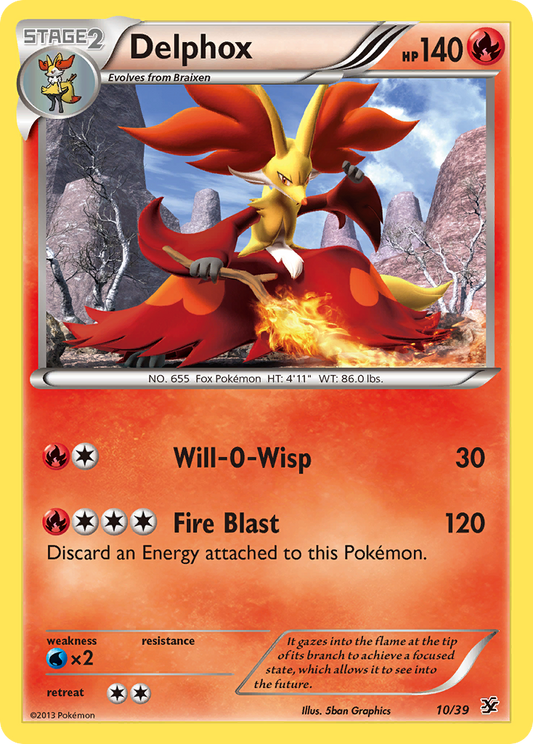 Delphox 10/39  | Kalos Starter Set | Pokemon Card