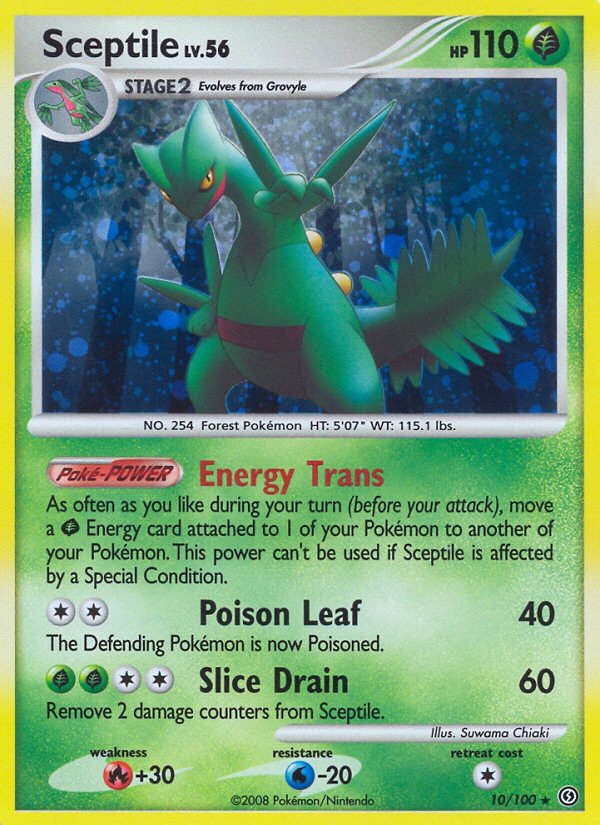Sceptile 10/100 Rare Holo | Stormfront | Pokemon Card