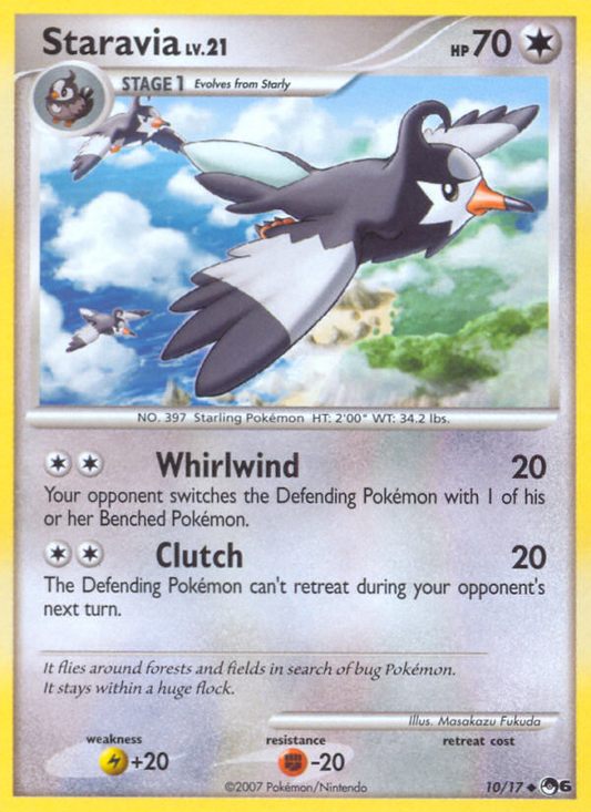 Staravia 10/17 Uncommon | POP Series 6 | Pokemon Card