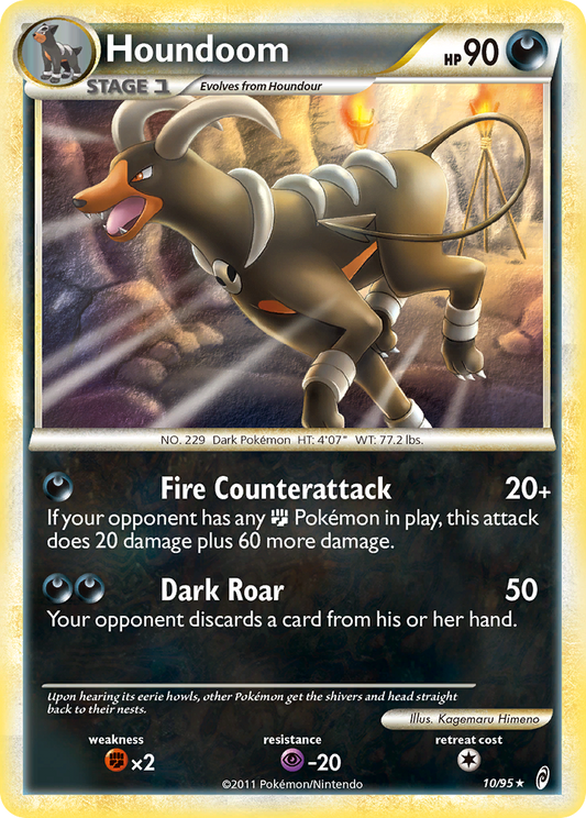 Houndoom 10/95 Rare Holo | Call of Legends | Pokemon Card