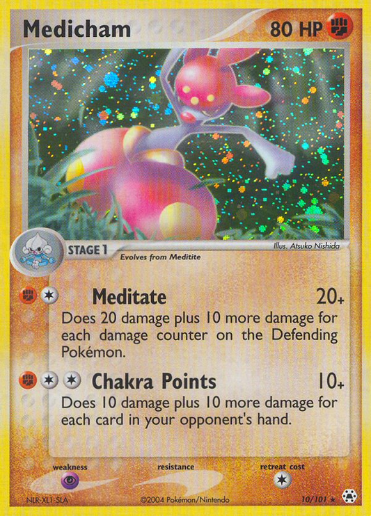 Medicham 10/101 Rare Holo | Hidden Legends | Pokemon Card