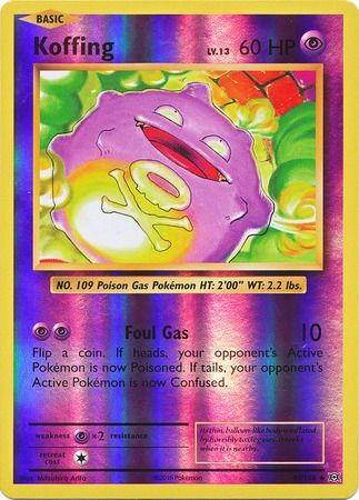 Koffing 50/108 Reverse Holo | Evolutions | Pokemon Card