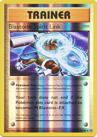 Blastoise Spirit Link 73/108 Reverse Holo | Evolutions | Pokemon Card