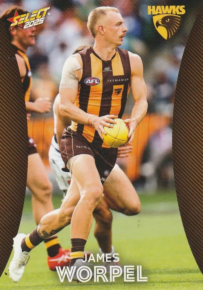 James Worpel #110 Hawthorn Hawks | 2025 Select AFL Footy Stars | Trading Card