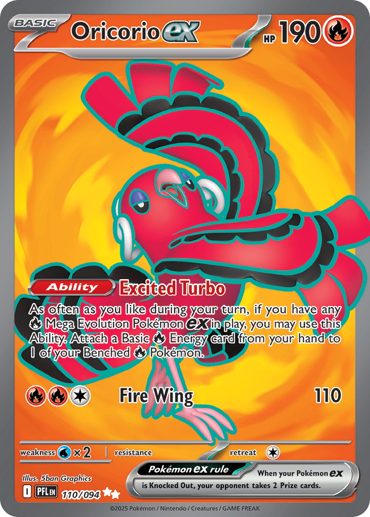Oricorio ex 110/94 Ultra Rare | Phantasmal Flames | Pokemon Card