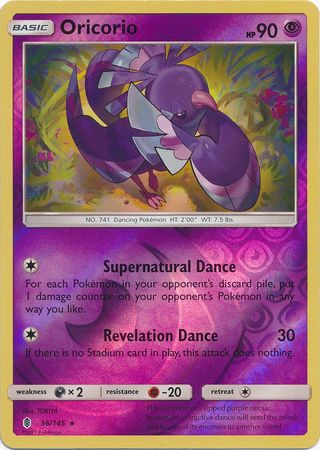 Oricorio 56/145 Reverse Holo | Guardians Rising | Pokemon Card