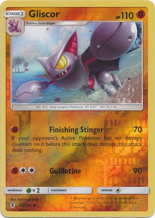 Gliscor 68/145 Reverse Holo | Guardians Rising | Pokemon Card