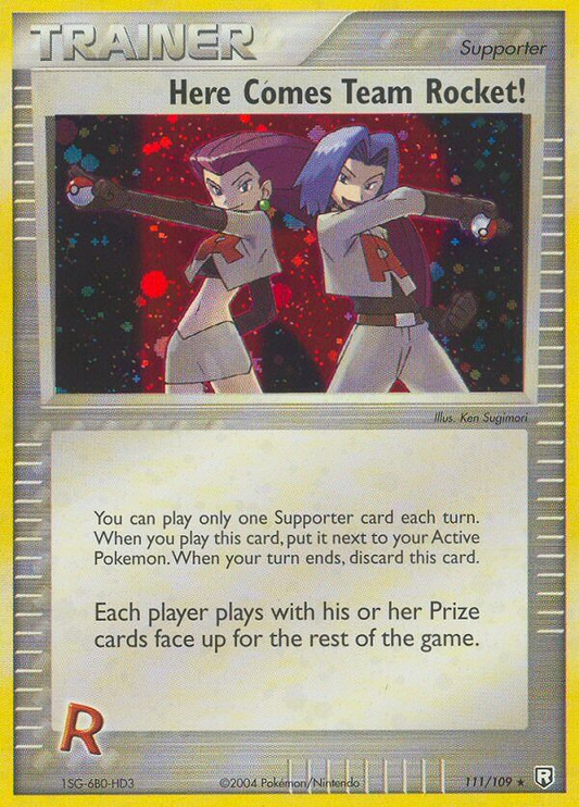 Here Comes Team Rocket! 111/109 Rare Secret | Team Rocket Returns | Pokemon Card