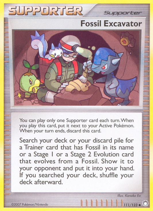 Fossil Excavator 111/123 Uncommon | Mysterious Treasures | Pokemon Card