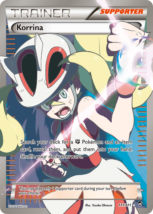 Korrina 111/111 Rare Ultra | Furious Fists | Pokemon Card