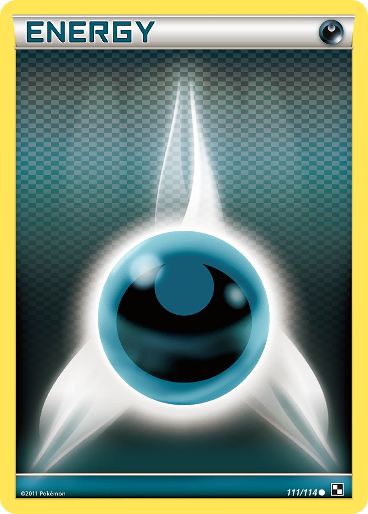 Darkness Energy 111/114 Common | Black & White | Pokemon Card