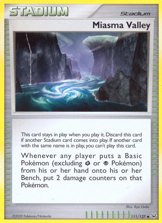Miasma Valley 111/127 Uncommon | Platinum | Pokemon Card