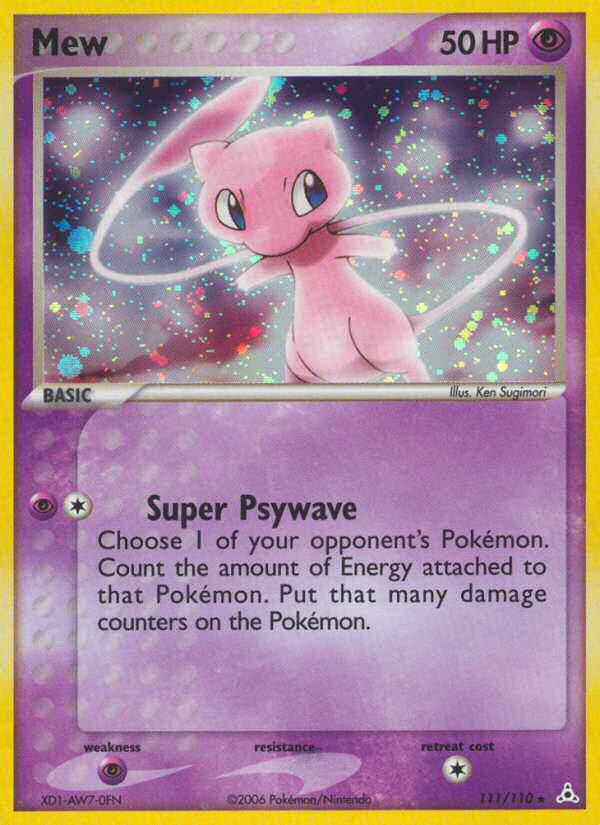 Mew 111/110 Rare Secret | Holon Phantoms | Pokemon Card