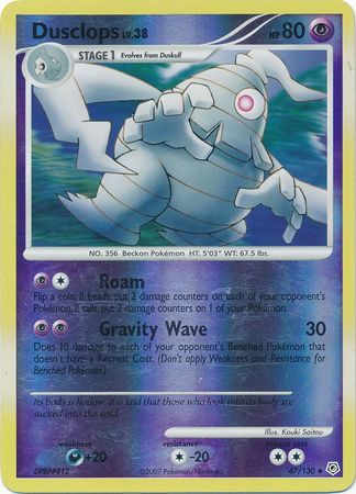 Dusclops 47/130 Reverse Holo | Diamond & Pearl | Pokemon Card