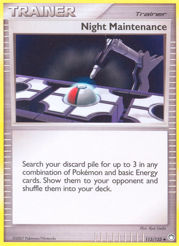 Night Maintenance 113/123 Uncommon | Mysterious Treasures | Pokemon Card