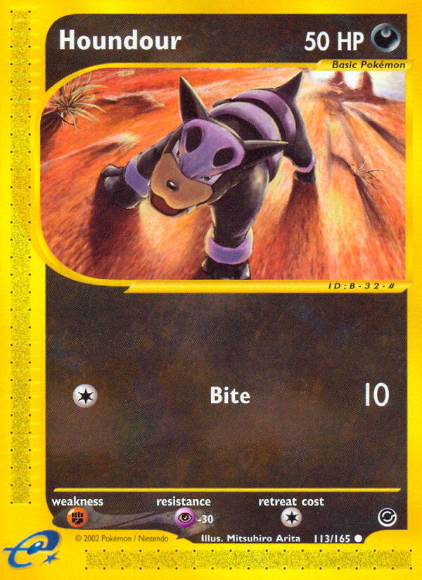 Houndour 113/165 Common | Expedition Base Set | Pokemon Card