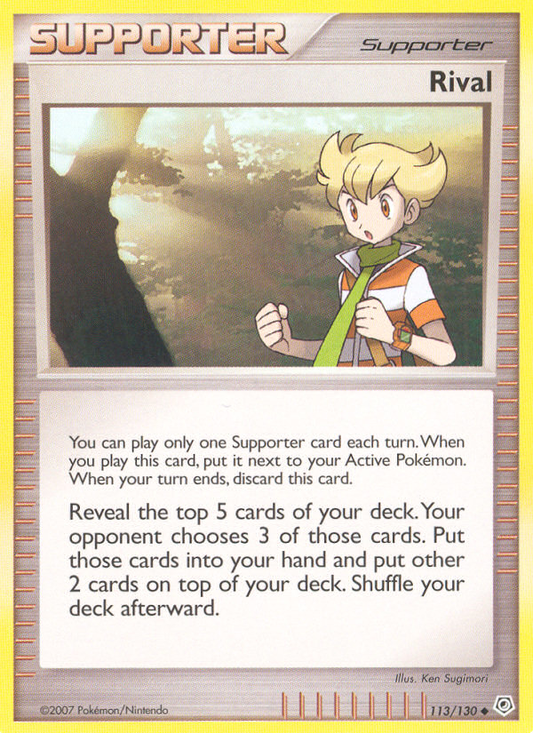 Rival 113/130 Uncommon | Diamond & Pearl | Pokemon Card