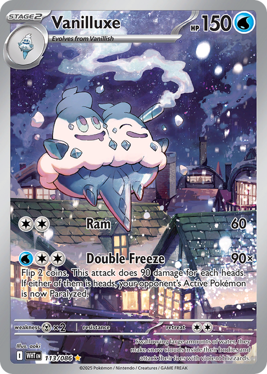 Vanilluxe 113/86 Illustration Rare | White Flare | Pokemon Card
