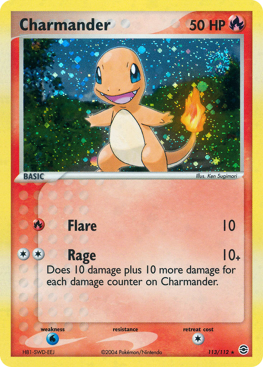 Charmander 113/112 Rare Secret | FireRed & LeafGreen | Pokemon Card