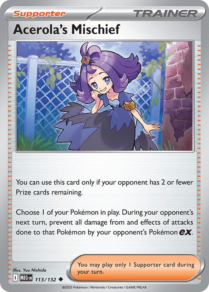 Acerola's Mischief 113/132 Uncommon | Mega Evolution | Pokemon Card