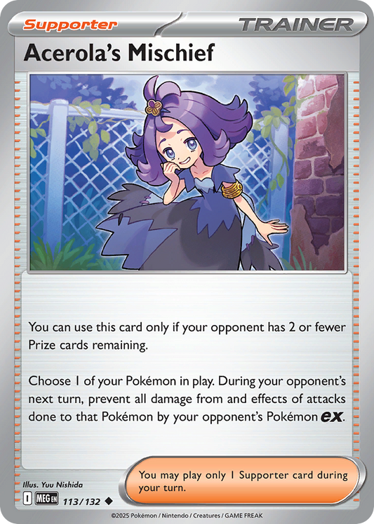 Acerola's Mischief 113/132 Uncommon | Mega Evolution | Pokemon Card