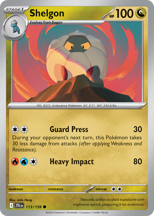 Shelgon 113/159 Common | Journey Together | Pokemon Card