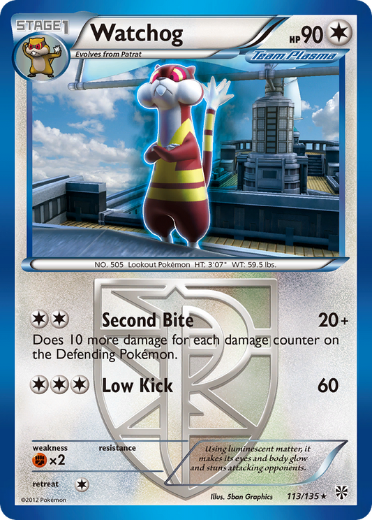 Watchog 113/135 Rare | Plasma Storm | Pokemon Card