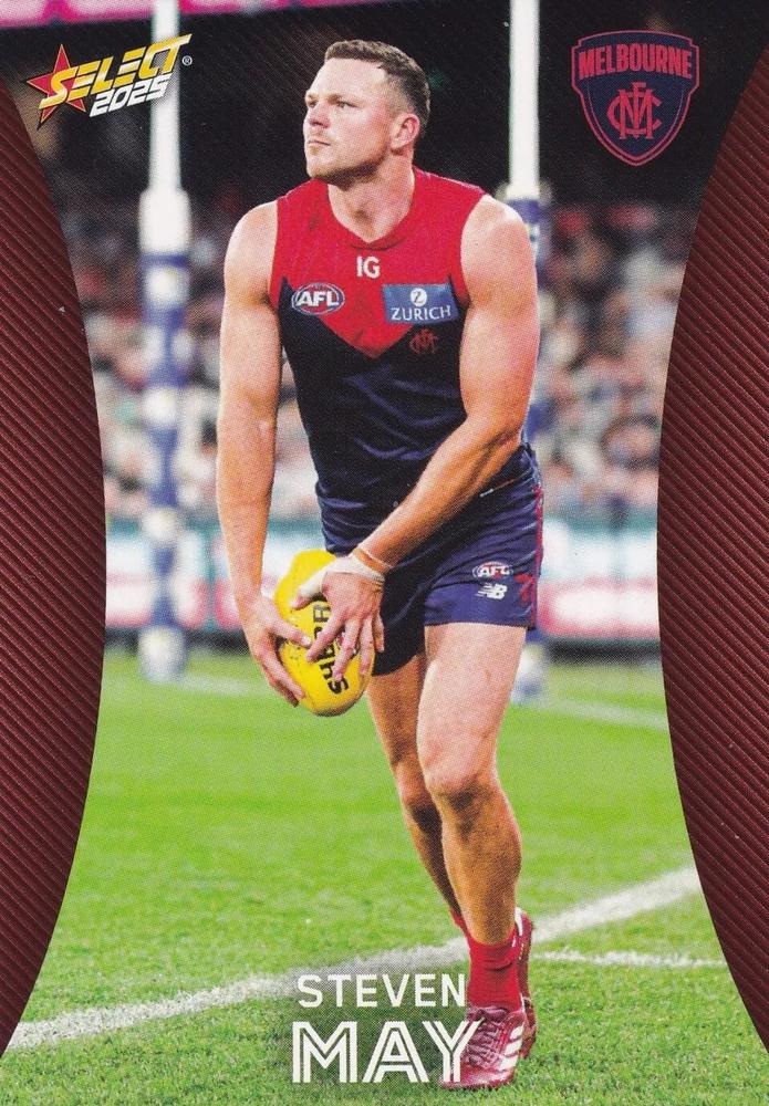 Steven May #114 Melbourne Demons | 2025 Select AFL Footy Stars | Trading Card