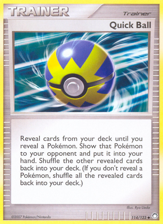 Quick Ball 114/123 Uncommon | Mysterious Treasures | Pokemon Card