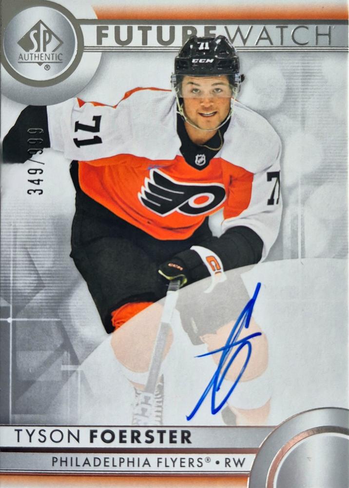 Tyson Foerster #115 Philadelphia Flyers | 2023-24 SP Authentic | NHL Trading Card