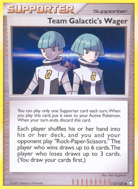 Team Galactic's Wager 115/123 Uncommon | Mysterious Treasures | Pokemon Card