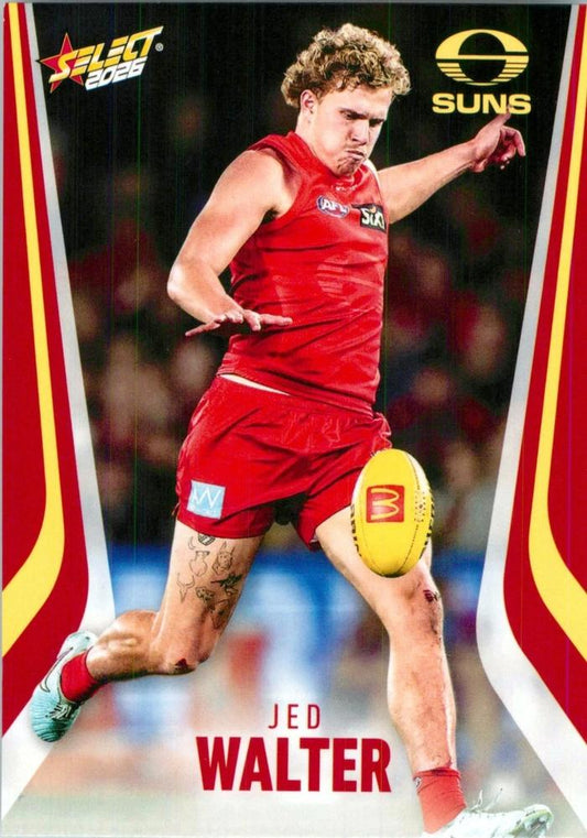 Jed Walter #116 Gold Coast Suns | 2026 Select AFL Footy Stars | Trading Card