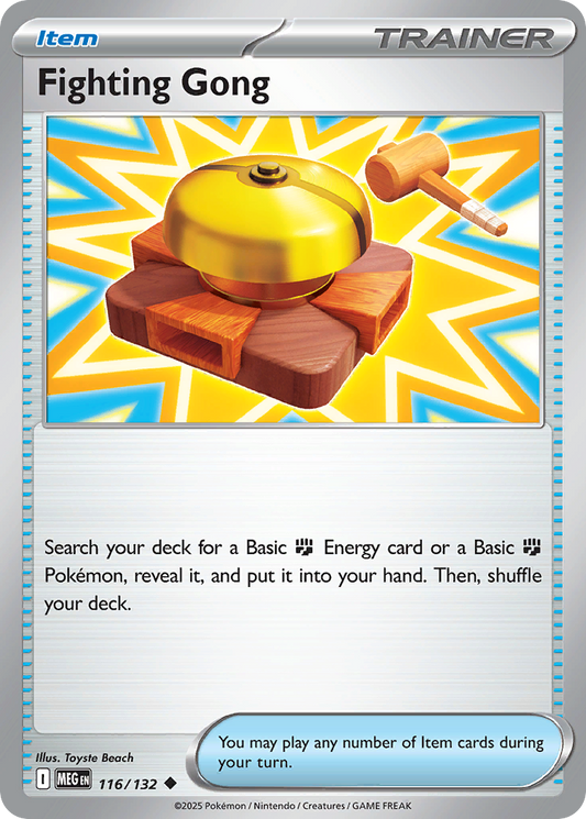 Fighting Gong 116/132 Uncommon | Mega Evolution | Pokemon Card