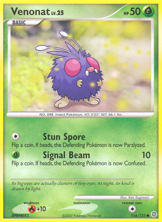 Venonat 116/132 Common | Secret Wonders | Pokemon Card