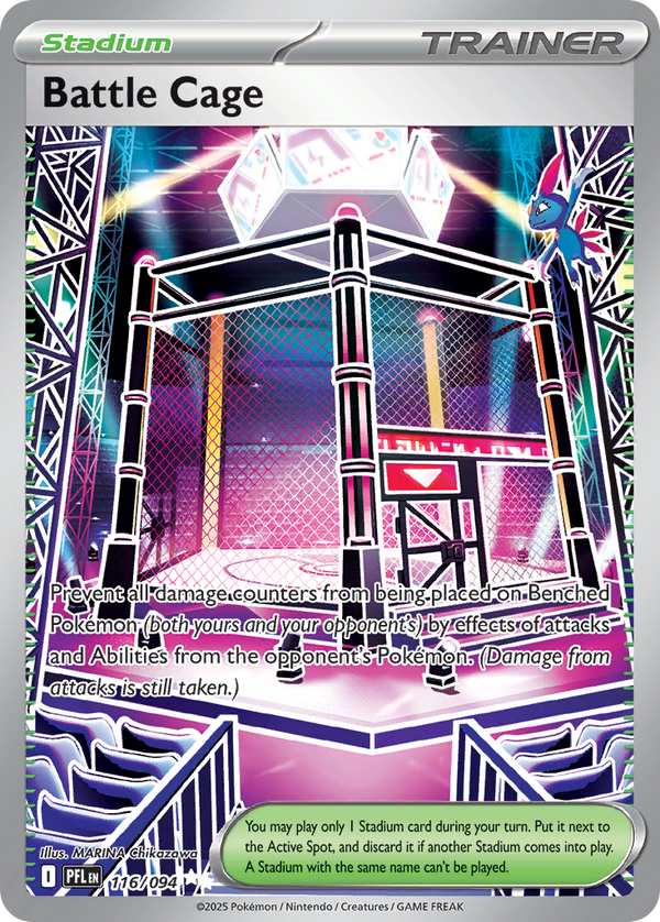 Battle Cage 116/94 Ultra Rare | Phantasmal Flames | Pokemon Card