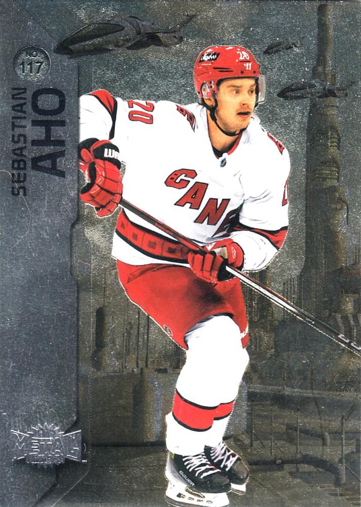 Sebastian Aho #117 Carolina Hurricanes | 2023-24 SkyBox Metal Universe | NHL Trading Card