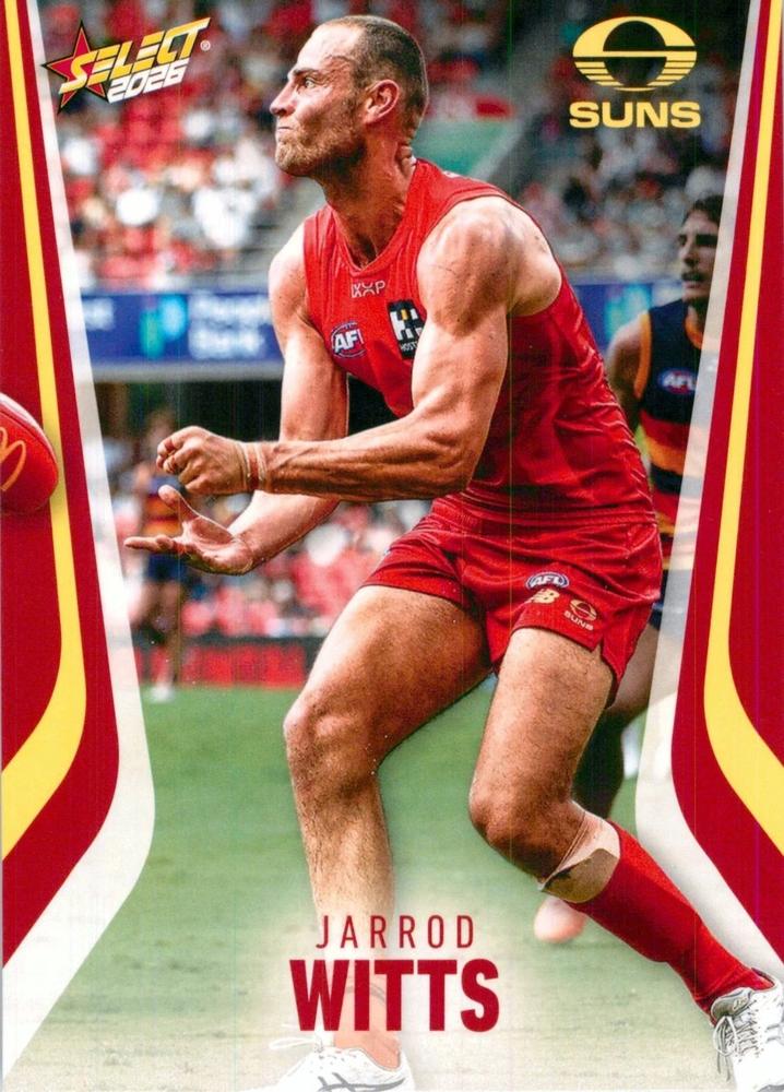 Jarrod Witts #117 Gold Coast Suns | 2026 Select AFL Footy Stars | Trading Card