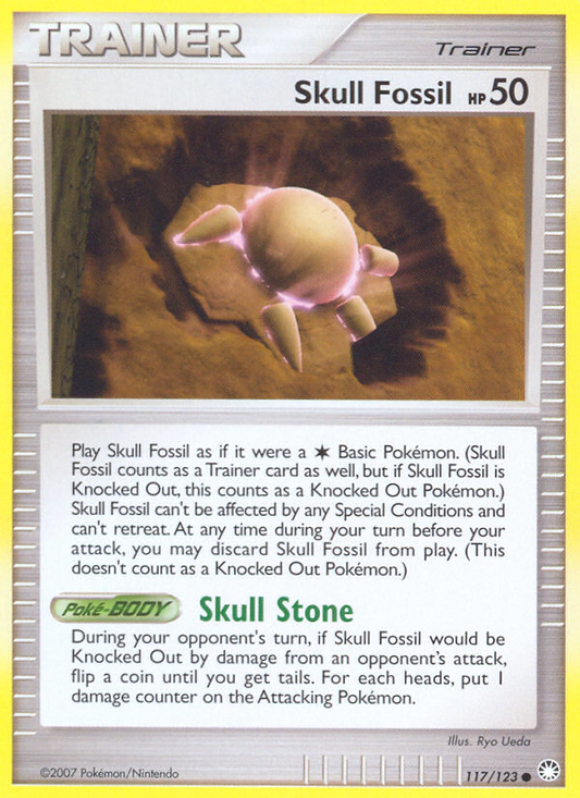 Skull Fossil 117/123 Common | Mysterious Treasures | Pokemon Card