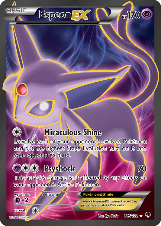 Espeon-EX 117/122 Rare Ultra | BREAKpoint | Pokemon Card
