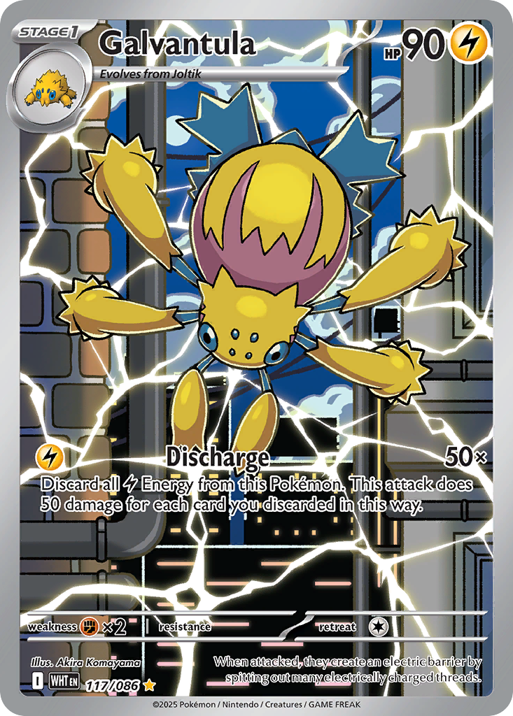 Galvantula 117/86 Illustration Rare | White Flare | Pokemon Card