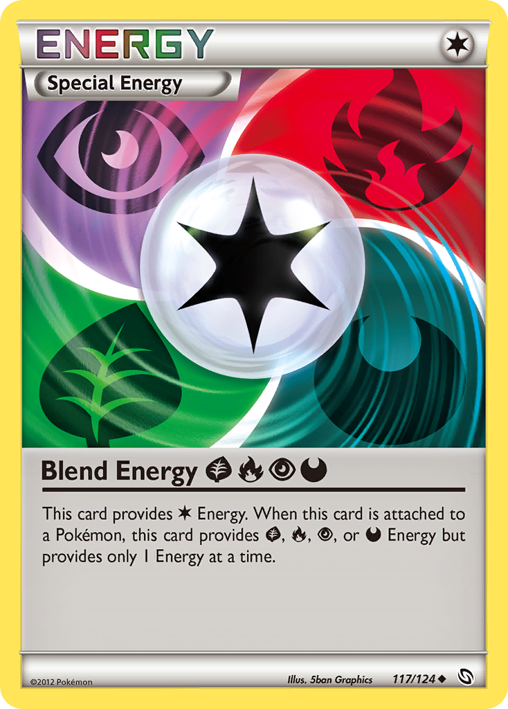Blend Energy GrassFirePsychicDarkness 117/124 Uncommon | Dragons Exalted | Pokemon Card