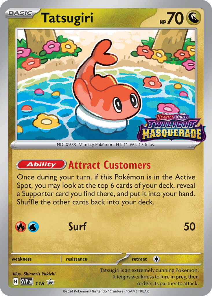 Tatsugiri #118 Promo | Scarlet & Violet Black Star Promos | Pokemon Card