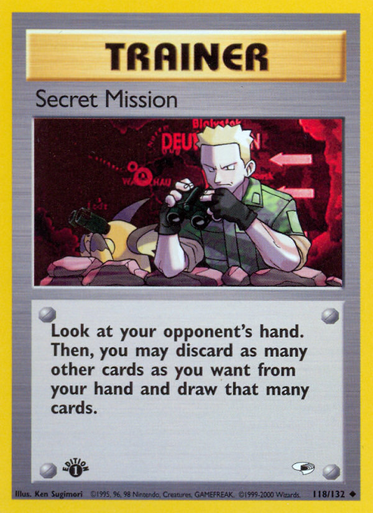 Secret Mission 118/132 Uncommon | Gym Heroes | Pokemon Card