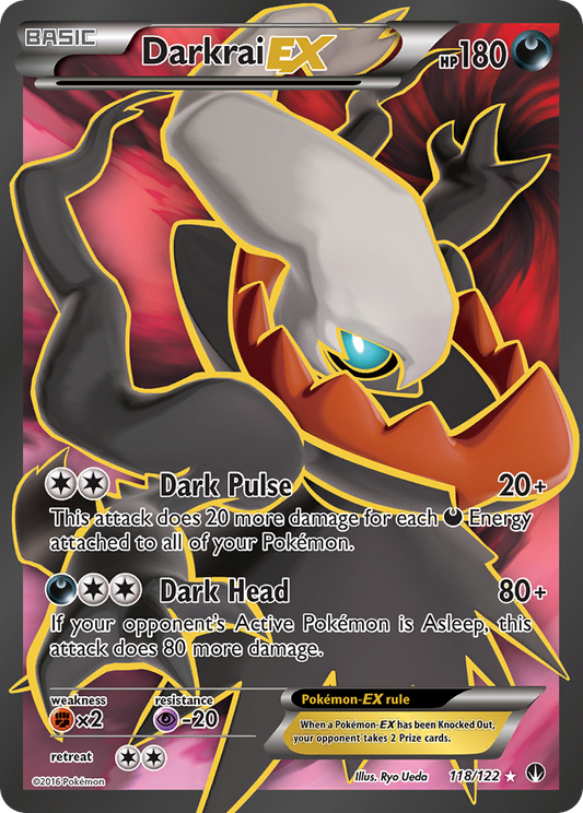 Darkrai-EX 118/122 Rare Ultra | BREAKpoint | Pokemon Card