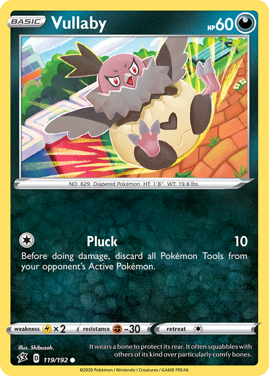 Vullaby 119/192 Common | Rebel Clash | Pokemon Card