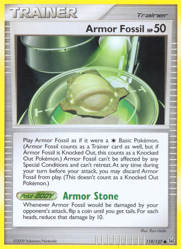 Armor Fossil 119/127 Common | Platinum | Pokemon Card